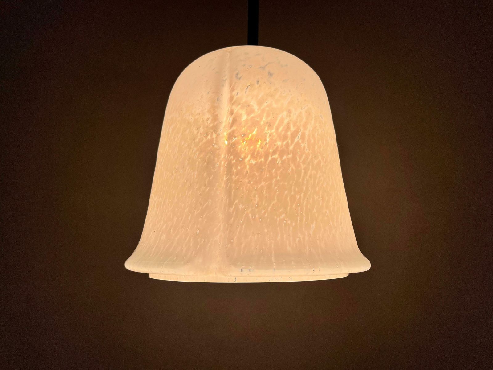 Midcentury Glass Pendant Lamp By Glashütte Limburg, 1960s photo vinterior