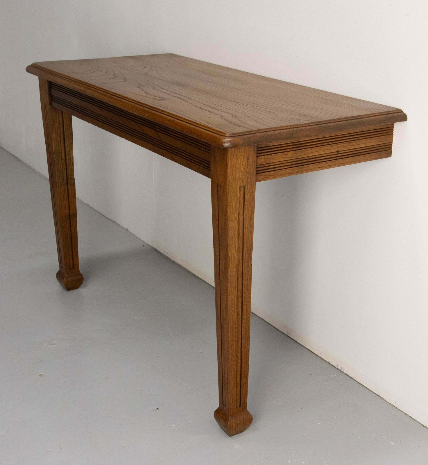Antique French Oak Wall Mounted Console Art Deco Circa 1940 photo buy