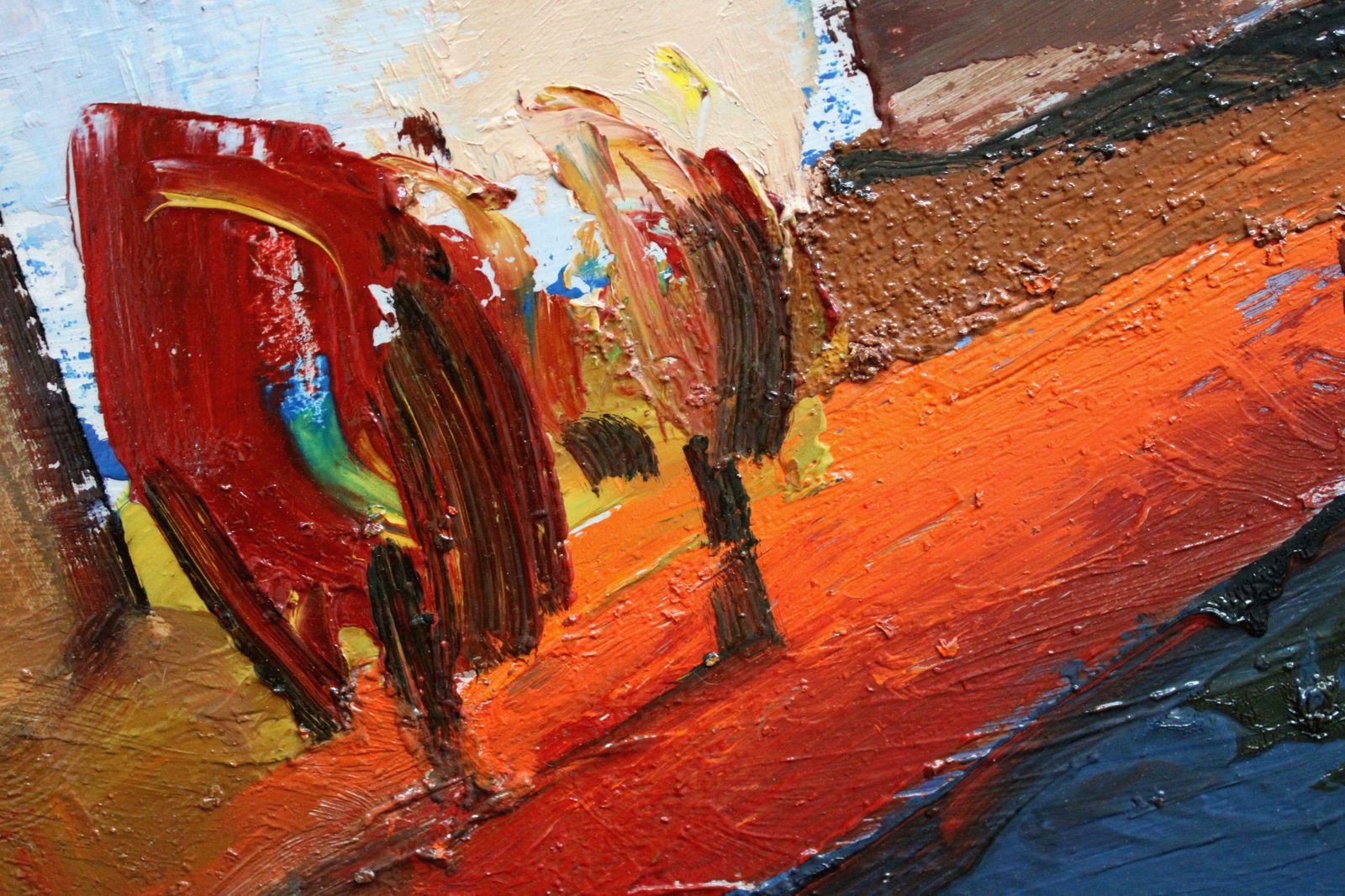 photo furniture Aleksandr Rodin City Landscape. Talsi. Cardboard, Oil, 52.5x74 Cm £1,524.97