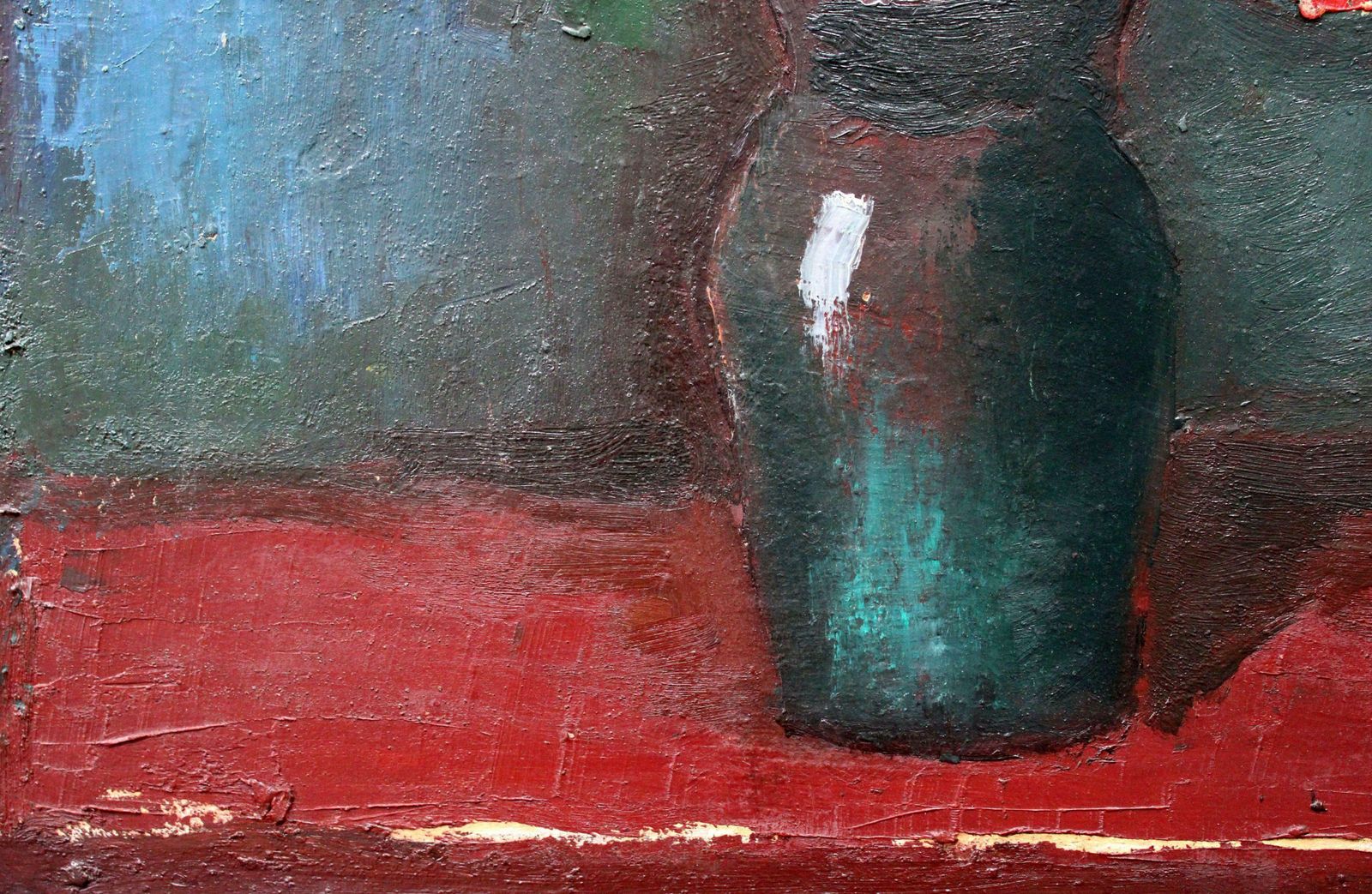 Aleksandr Rodin Flowers. Oil On Cardboard, 71.5x56 Cm photo Art