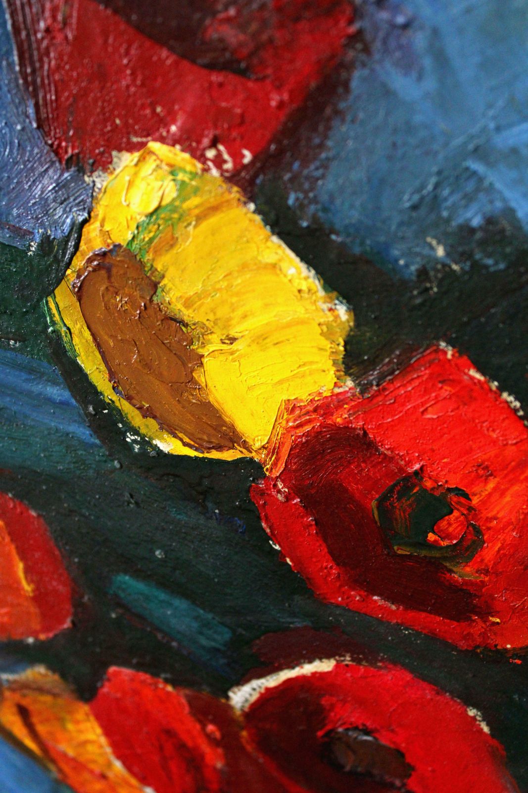 Aleksandr Rodin Flowers. Oil On Cardboard, 71.5x56 Cm photo buy