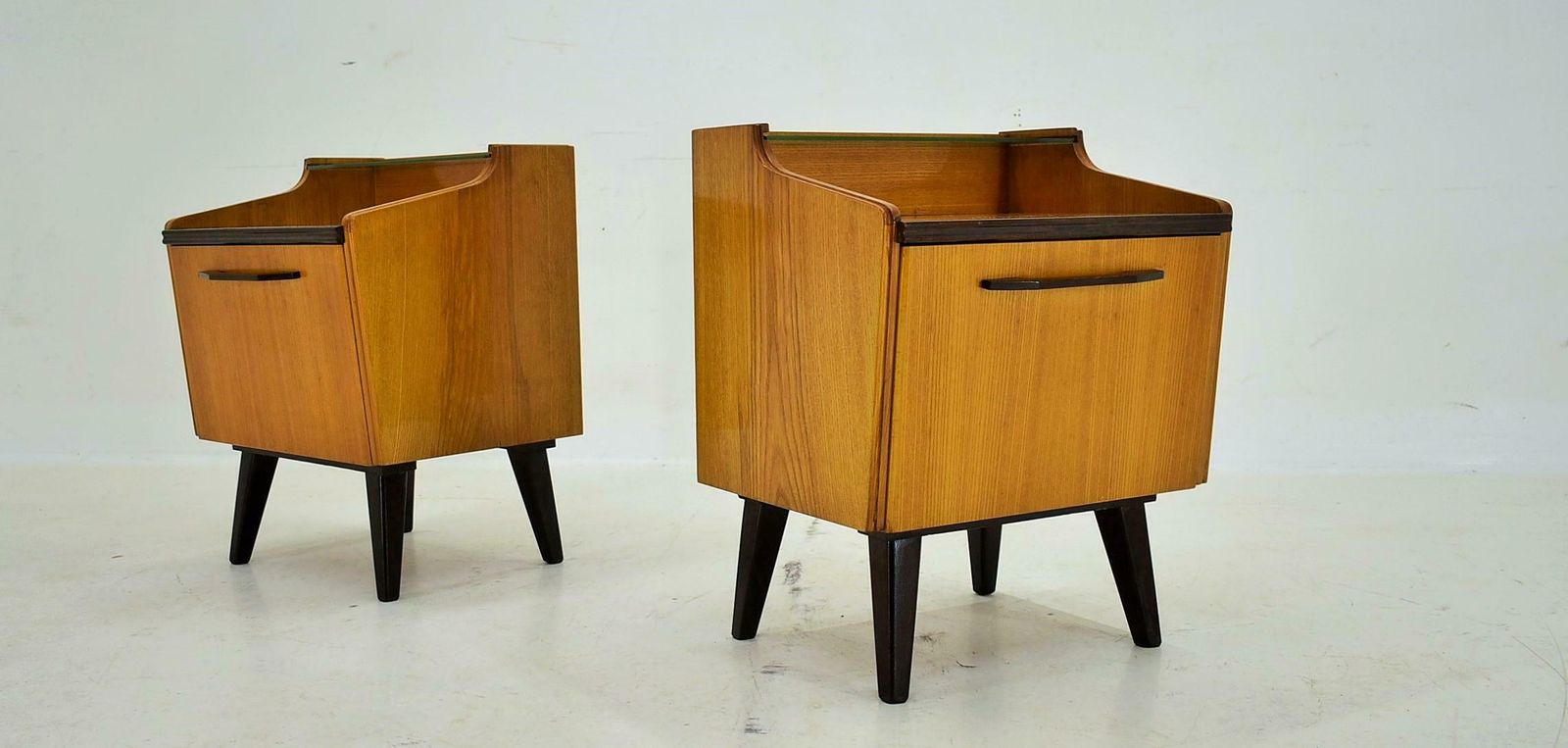 1960s Pair Of Midcentury Bedside Tables By Mojmir Požár, Czechoslovakia photo furniture