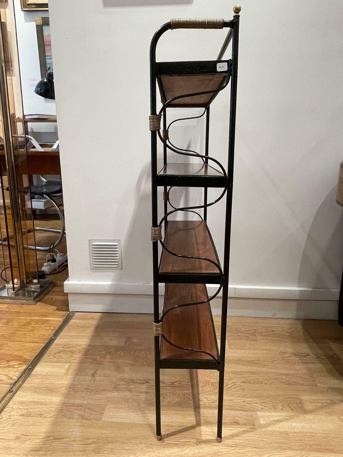 Splendid Bookcase By Jacques Adnet, 1955, France photo vintage