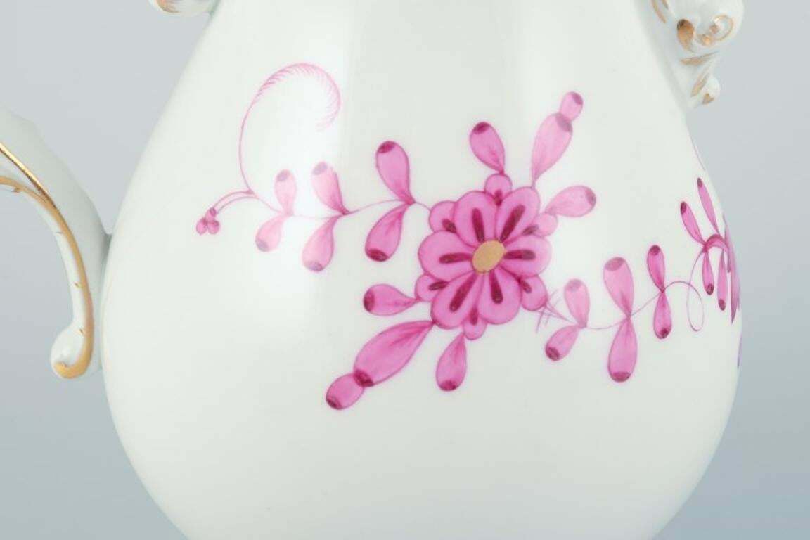Meissen, Germany, Pink Indian. Porcelain Mocha (Demitasse) Pot. photo Home Decor