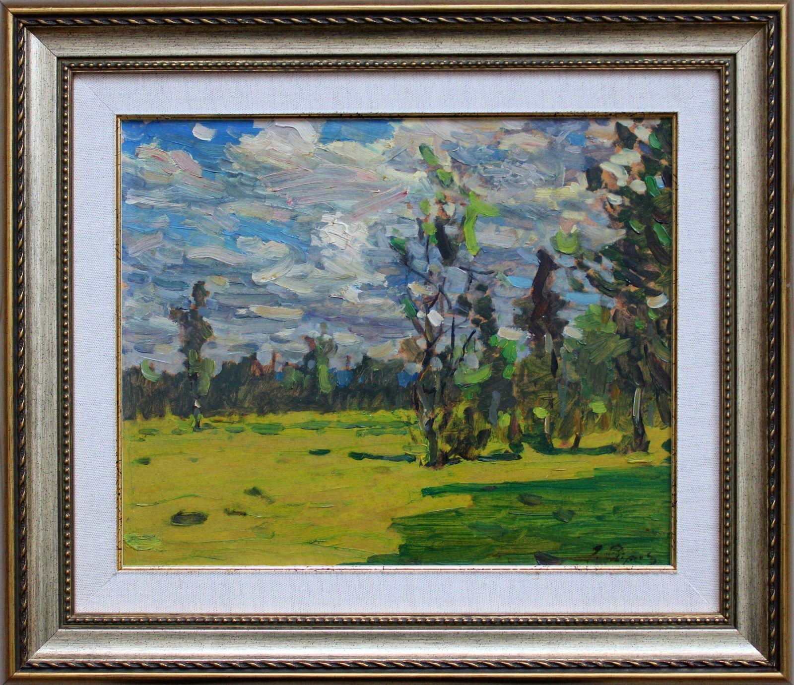Janis Pupols Spring Sunny Day. Cardboard, Oil, 29. 5 X 36 Cm photo furniture