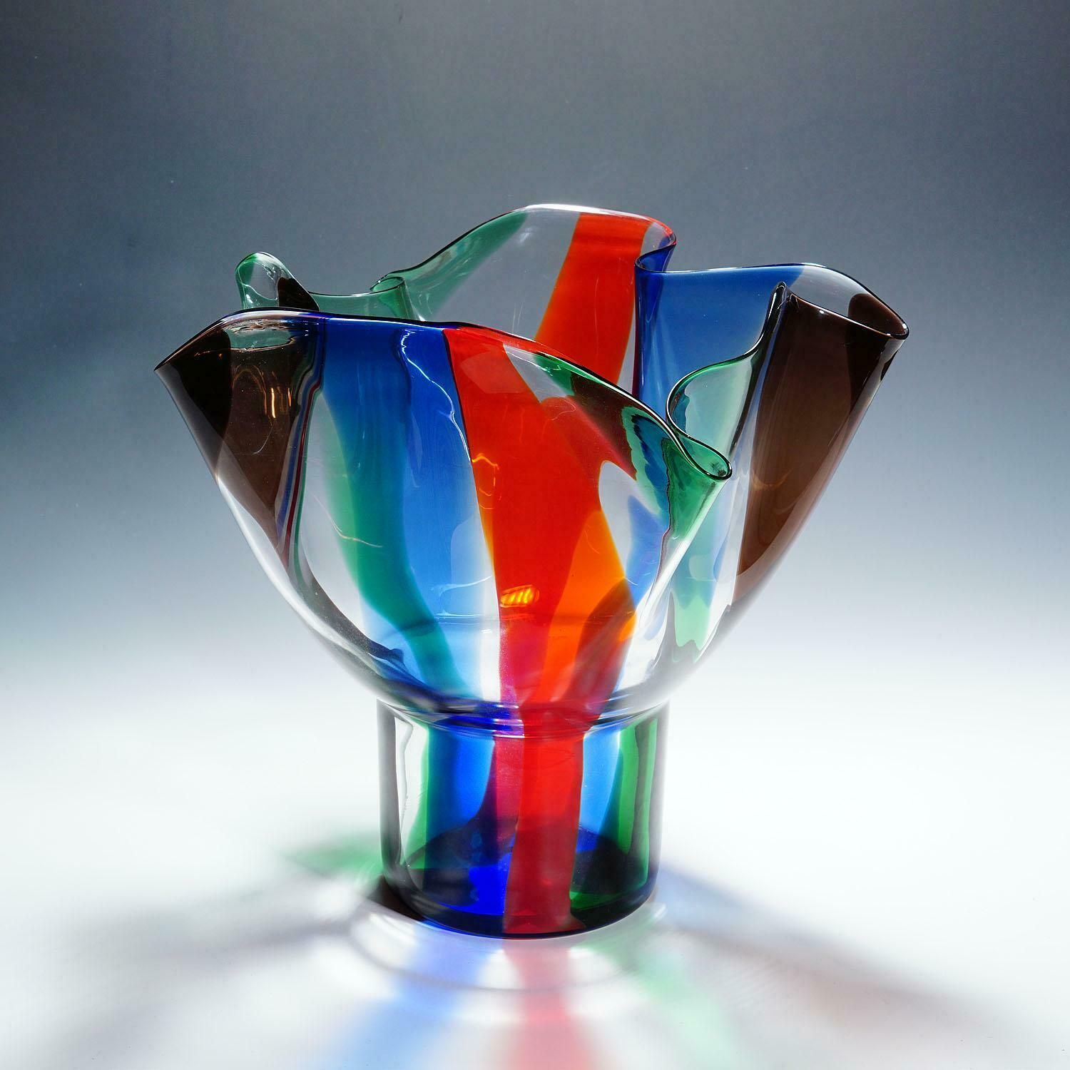 Large Venini Vase 'Kukinto', Designed By Timo Sarpaneva In 1991 photo furniture