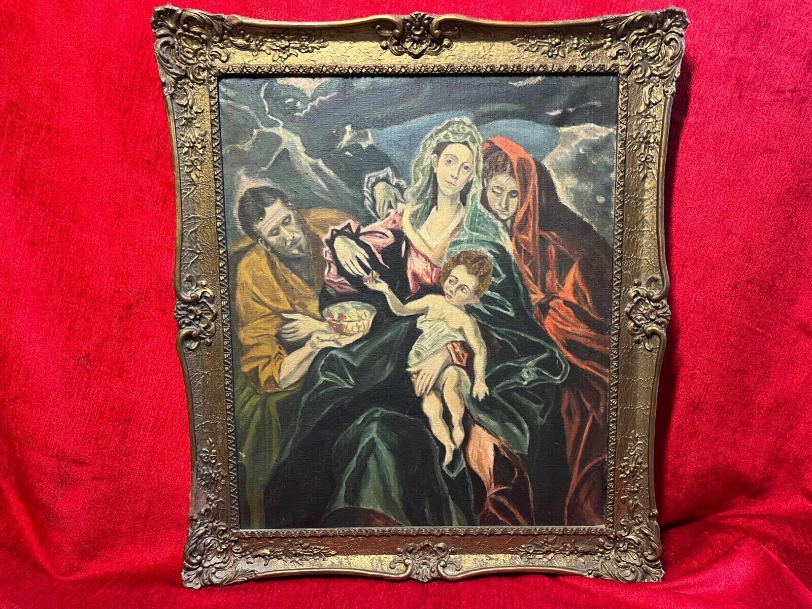 Spanish Fine Art 'The Holy Family With Mary Magdalen' After El Greco