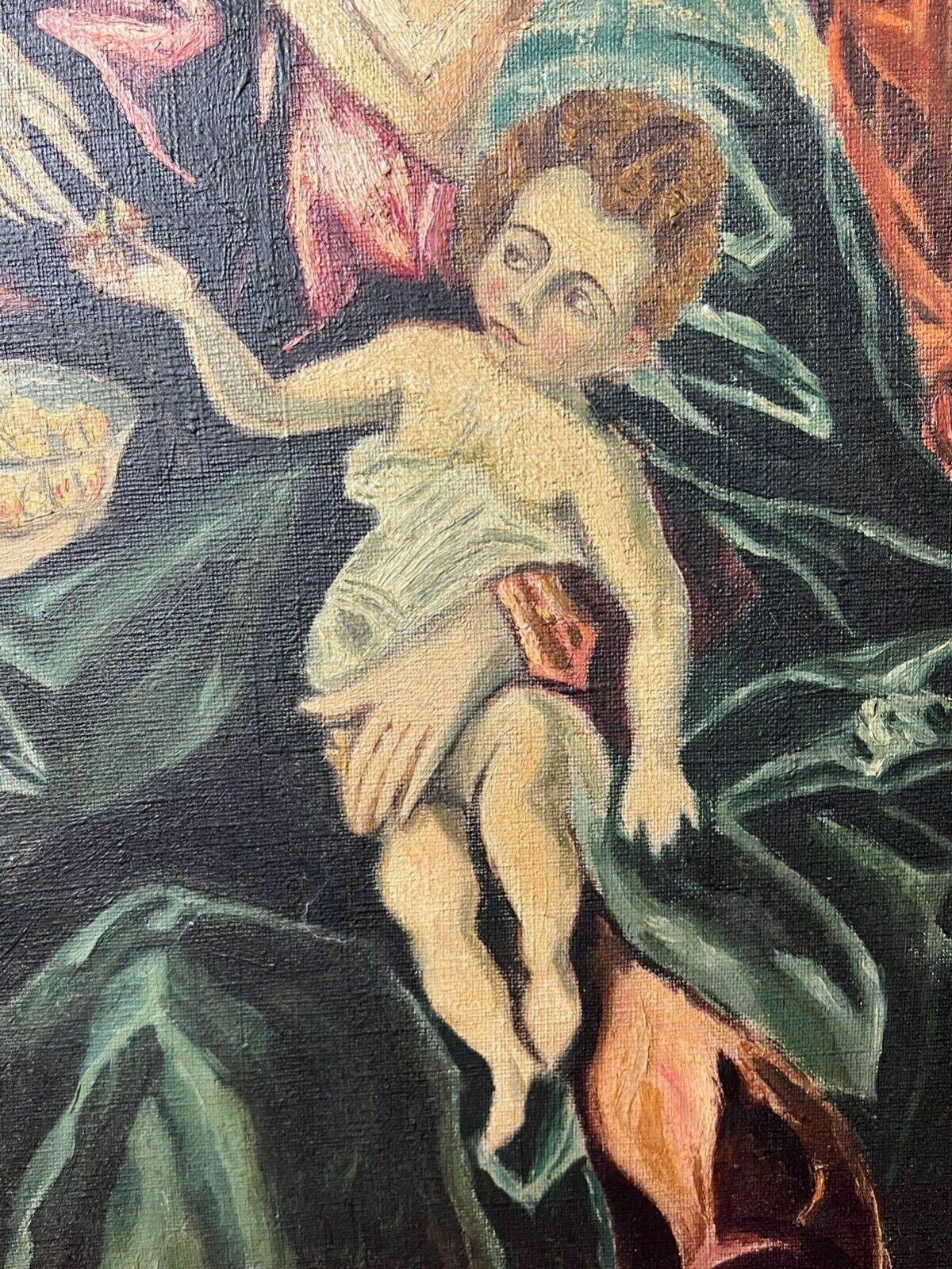 Spanish Fine Art 'The Holy Family With Mary Magdalen' After El Greco photo vinterior