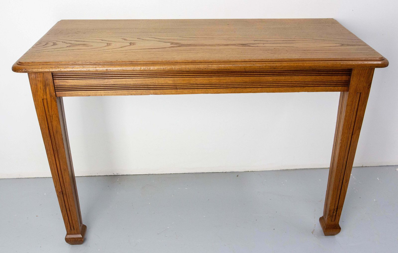 Antique French Oak Wall Mounted Console Art Deco Circa 1940 photo furniture