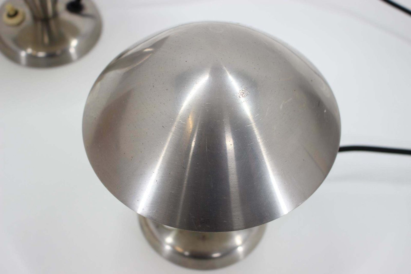 1930s Pair Of Chrome Plated Bauhaus Lamps,Czechoslovakia photo buy