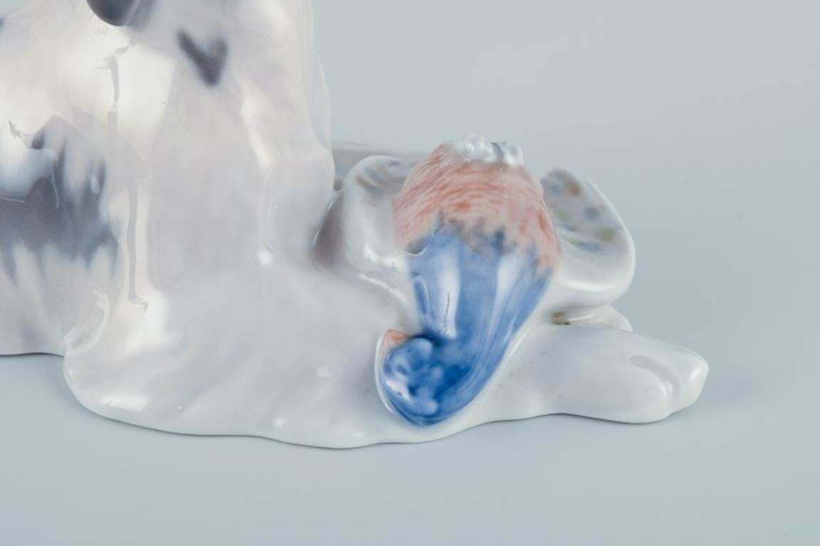 Royal Copenhagen, Porcelain Figurine Of A Setter With Pheasant. photo buy