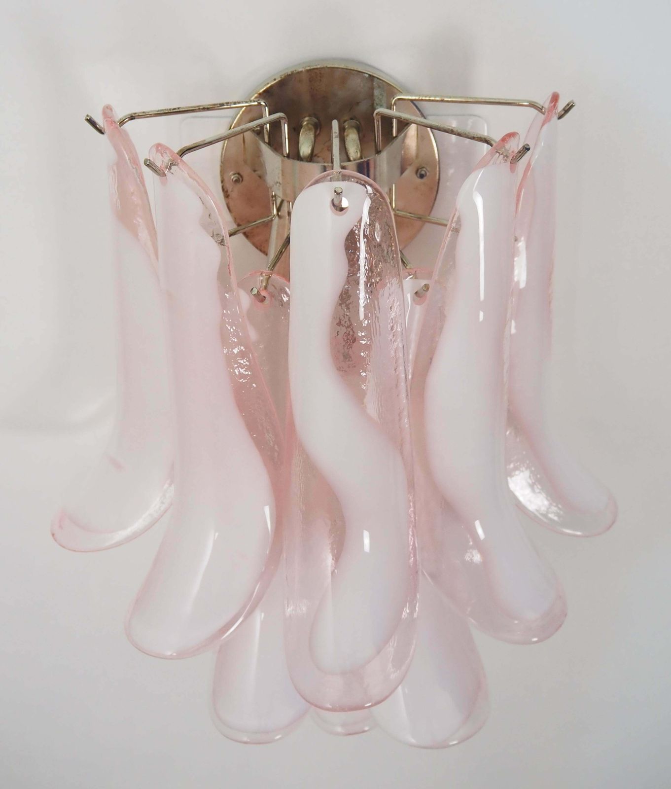 Set Four Of Italian Petal Murano Sconces, Mazzega Style photo 1572.0