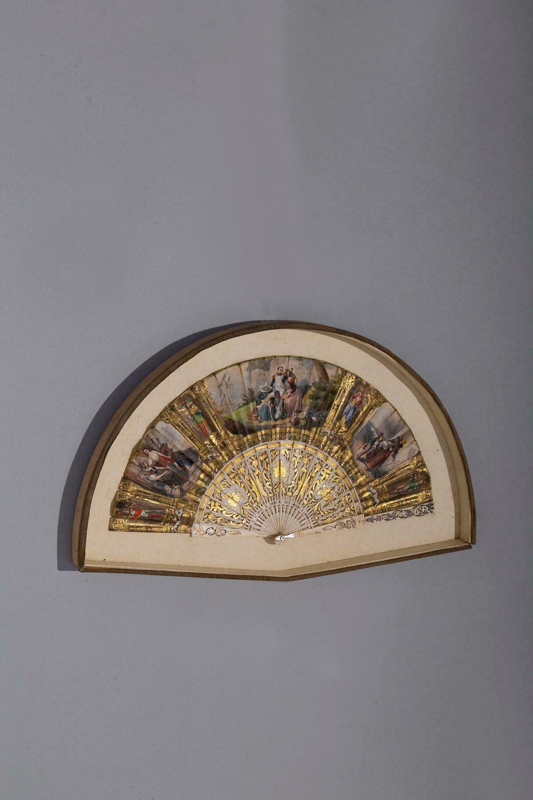 Silk Fan In Shrine From The Late 1800s photo furniture