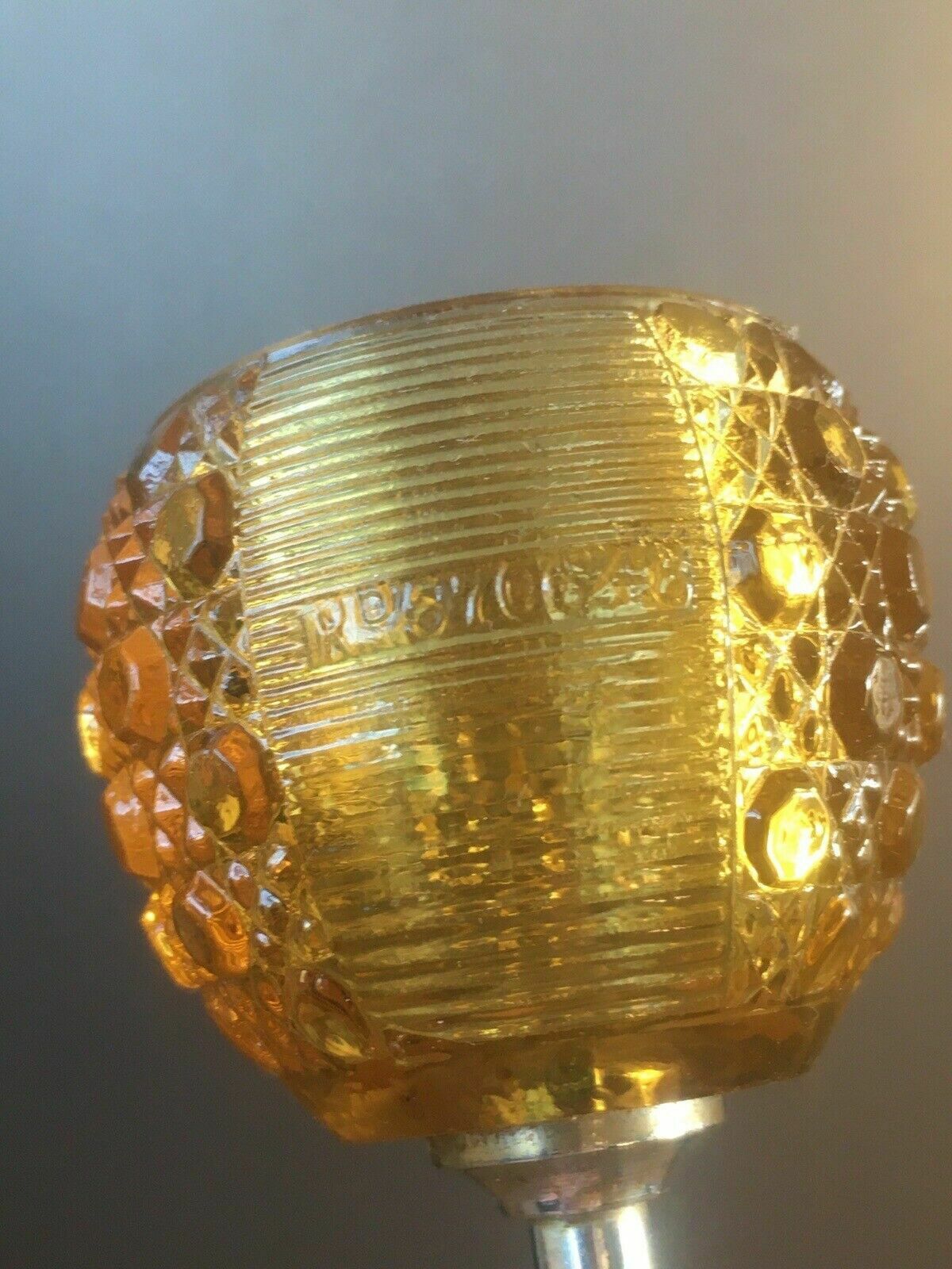 photo vinterior Art Deco Chrome Match Striker Table Desk Ashtray James May Farnel Davidson Glass