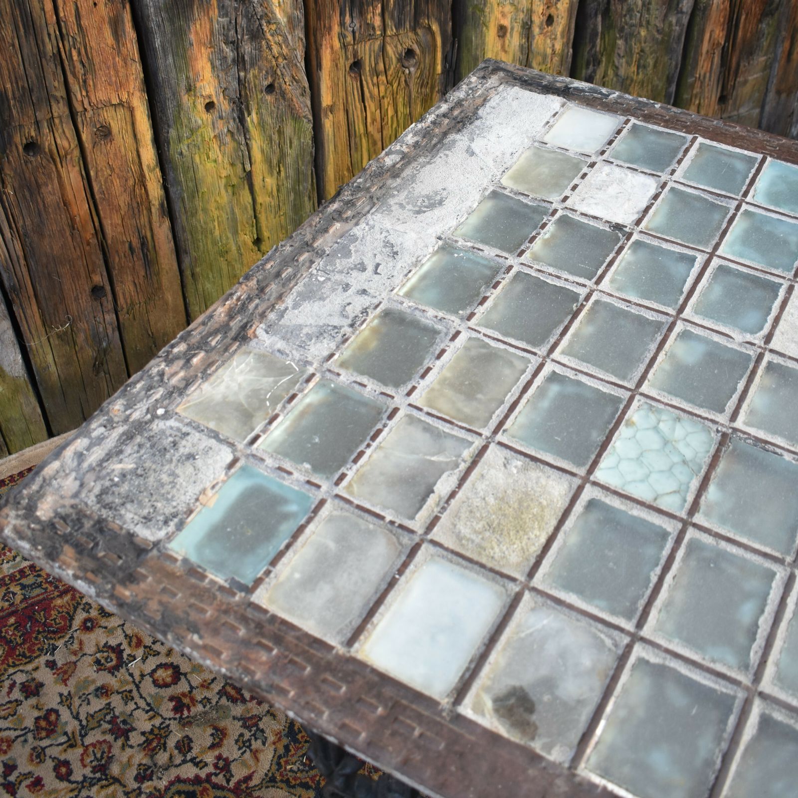 photo for sale Antique Victorian Young & Marten Salvaged Pavement Light Well Cast Iron Table