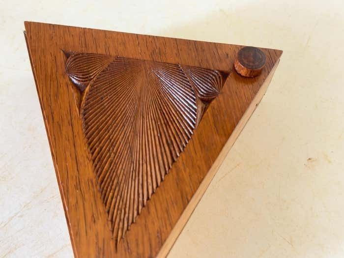 Decorative And Jewelry Box In Wood With Geometrical Pattern France 1970 photo 472.0