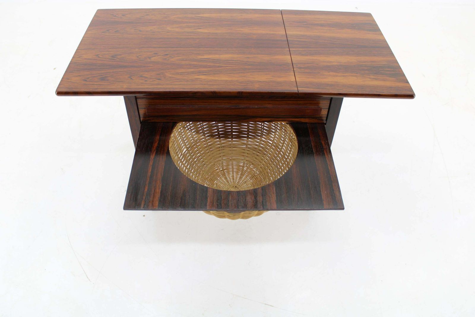 1960s Johannes Andersen Palisander Folding Sewing Table By Silkeborg, Denmark photo buy