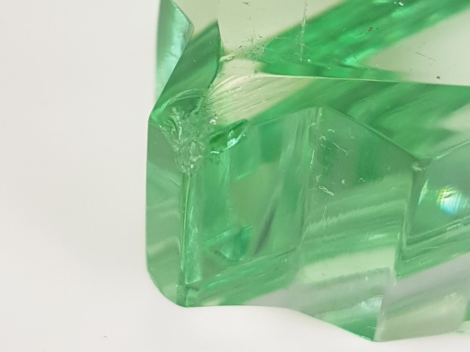 Cut Glass Zig Zag Ashtray In The Style Of Fontana Arte, 1950s photo Home Decor