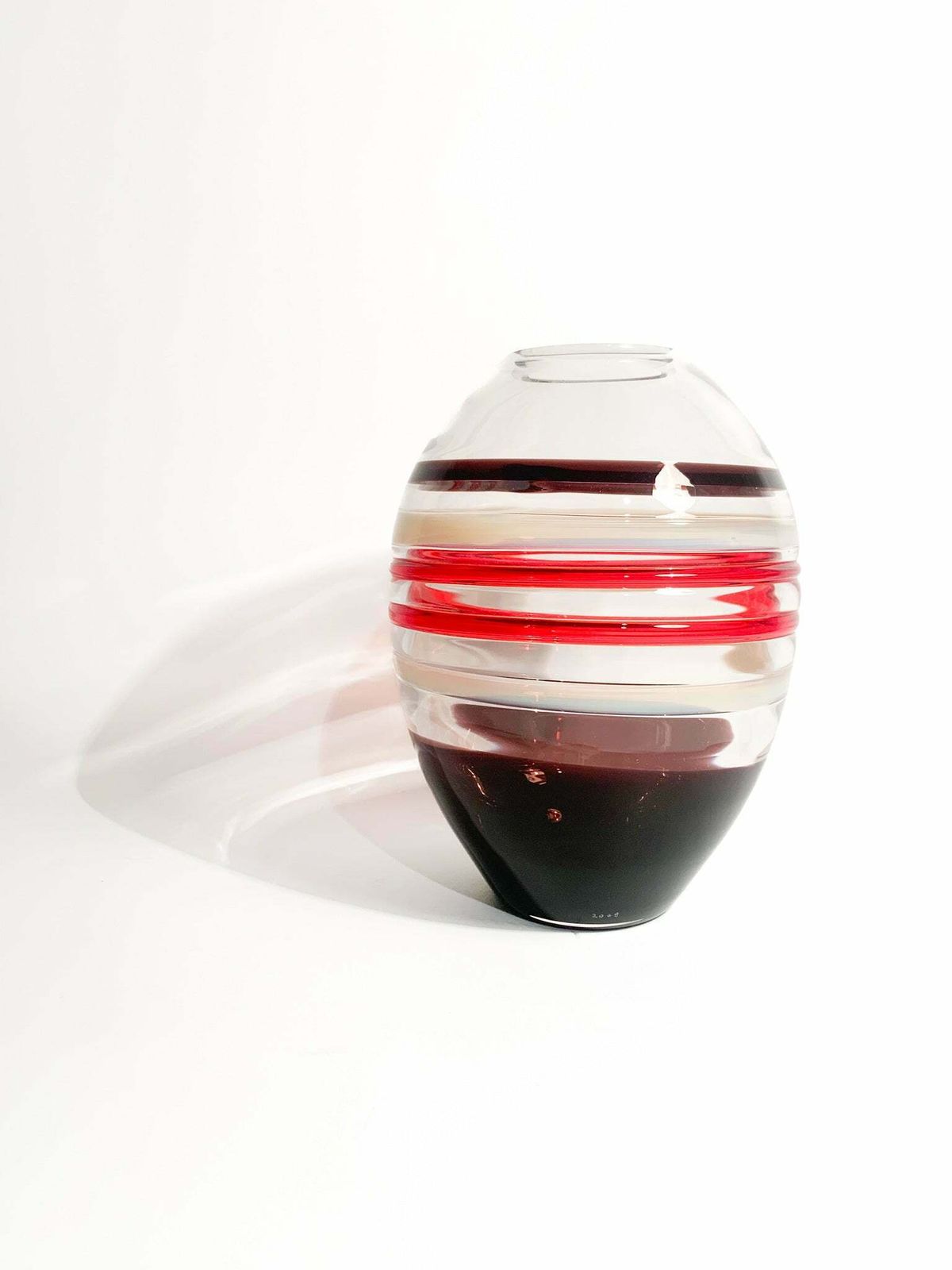 458.0 Murano Glass Vase By Carlo Moretti Reina Model 2008 photo
