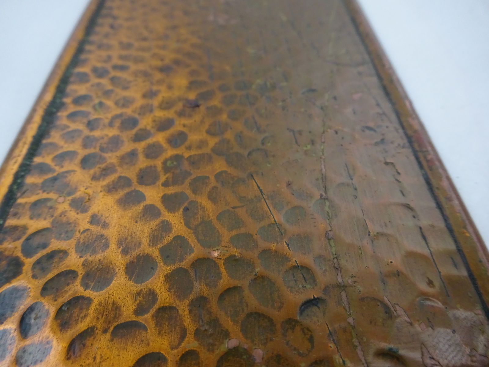Antique Copper Fingerplate Early 1900s photo for sale