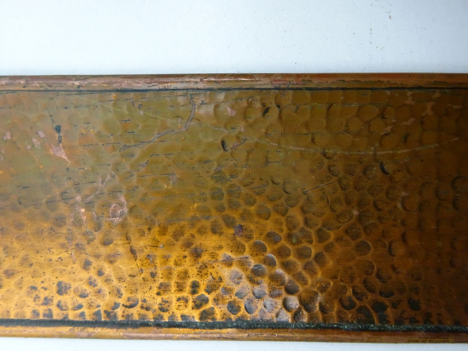 Antique Copper Fingerplate Early 1900s photo buy