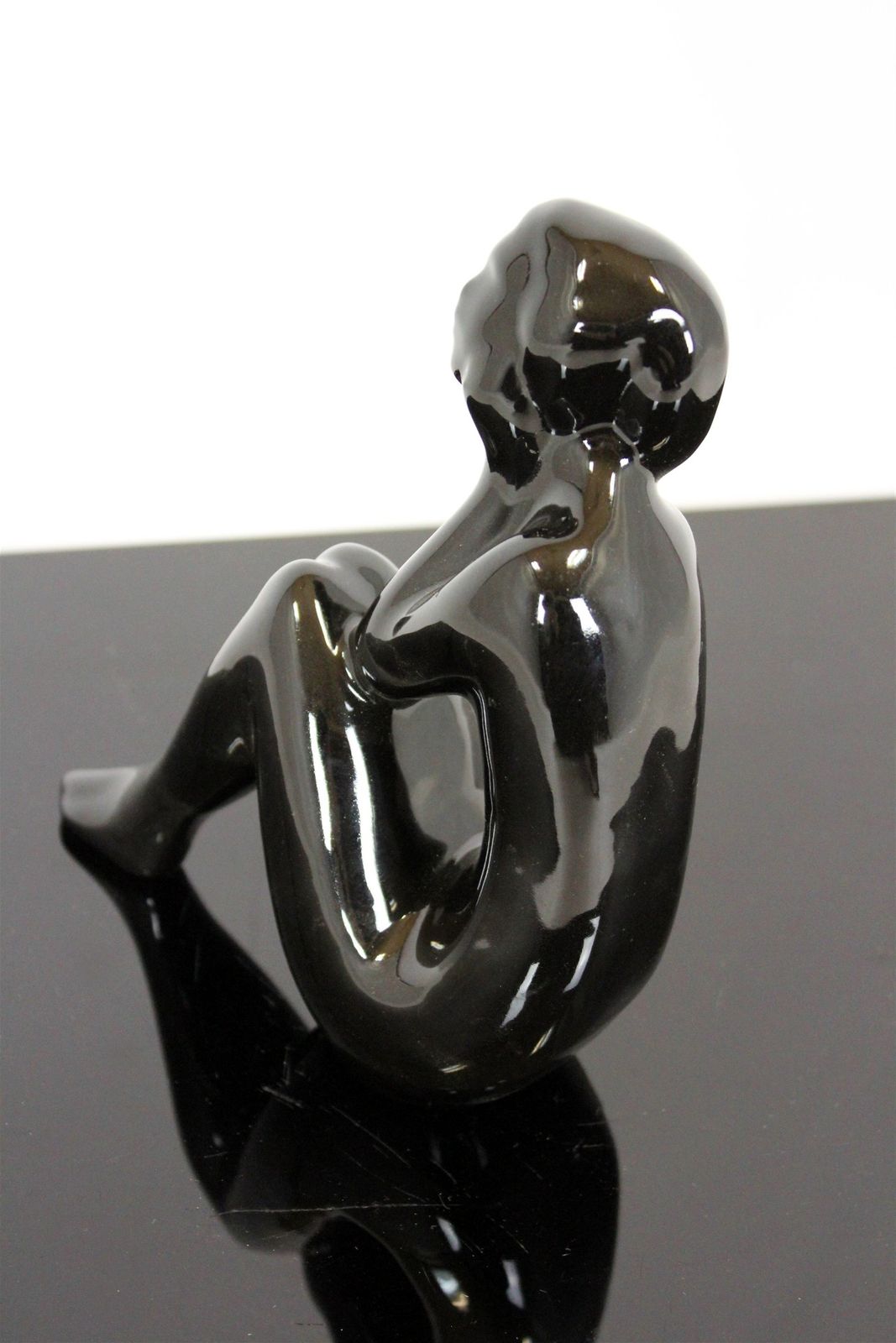 Figurine Of A Woman, Jihokera Bechyne Czechoslovakia, 1960s photo furniture