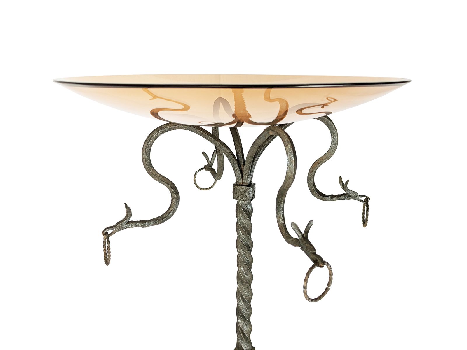 Home Decor Hand Crafted Wrought Iron Pedestal From The Early 1900s Attributed To Alessandro Mazzucotelli photo
