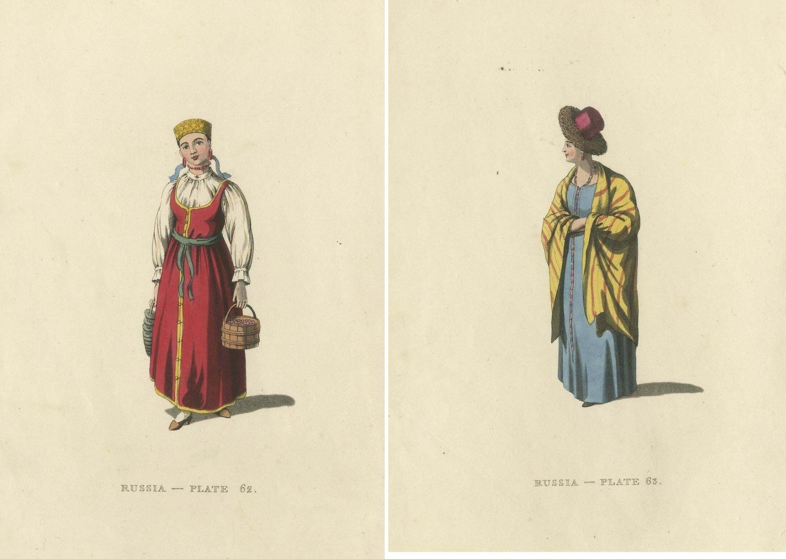 Traditional Attire Of Valday: Vestiges Of Russian Heritage, Published In 1814 photo 262.0
