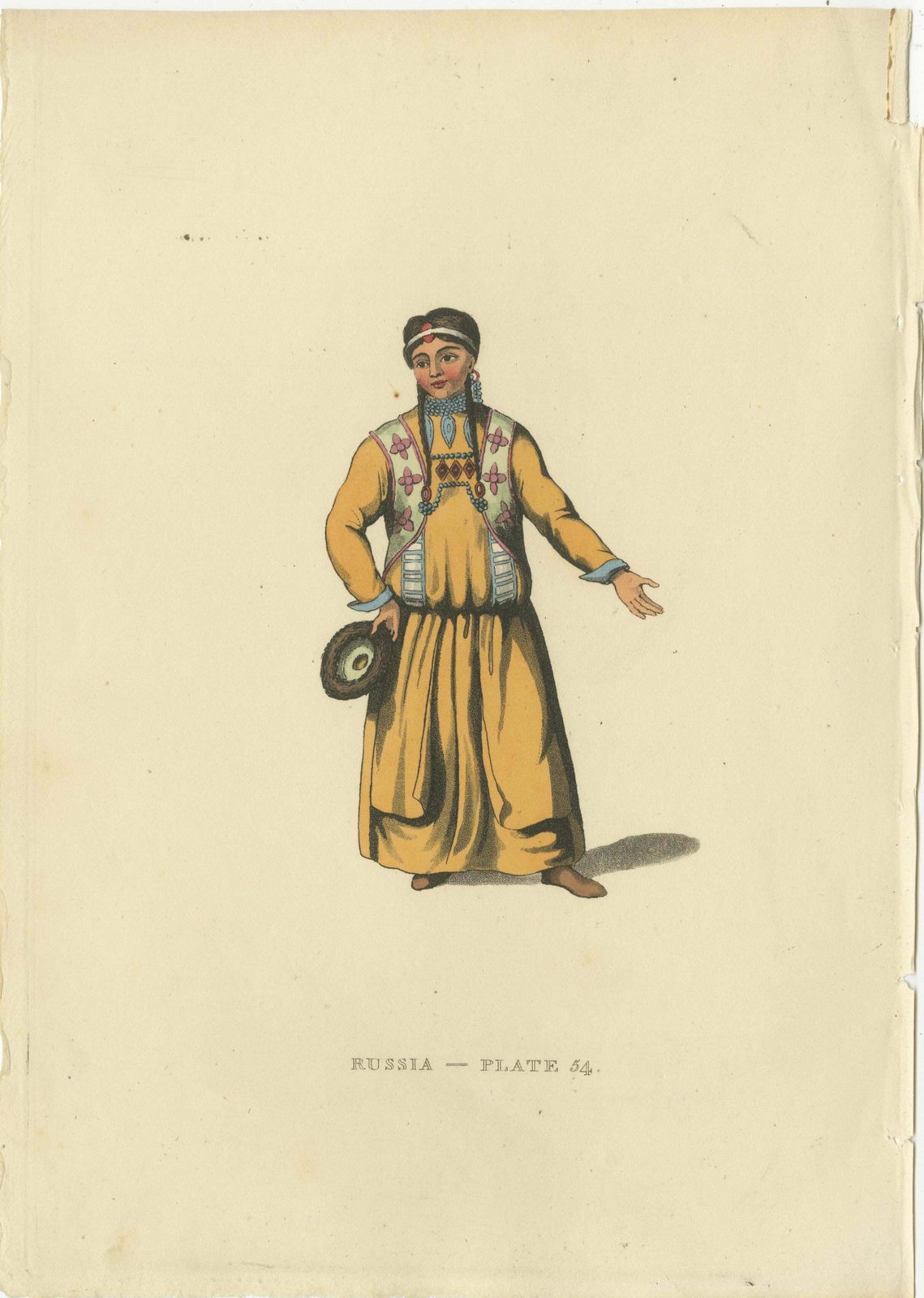 Bratzkian Attire And Shamanic Regalia In 19th Century Russian Engravings, 1814 photo for sale