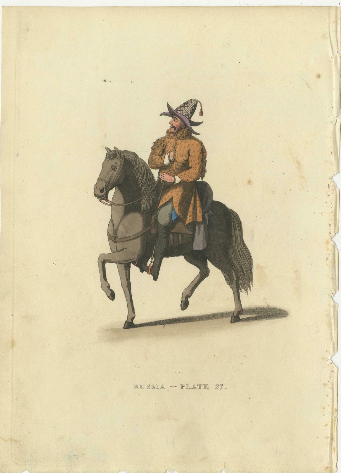 Kirghiz Elegance Engraved: A Study Of 19th Century Central Asian Attire, 1814 photo Art