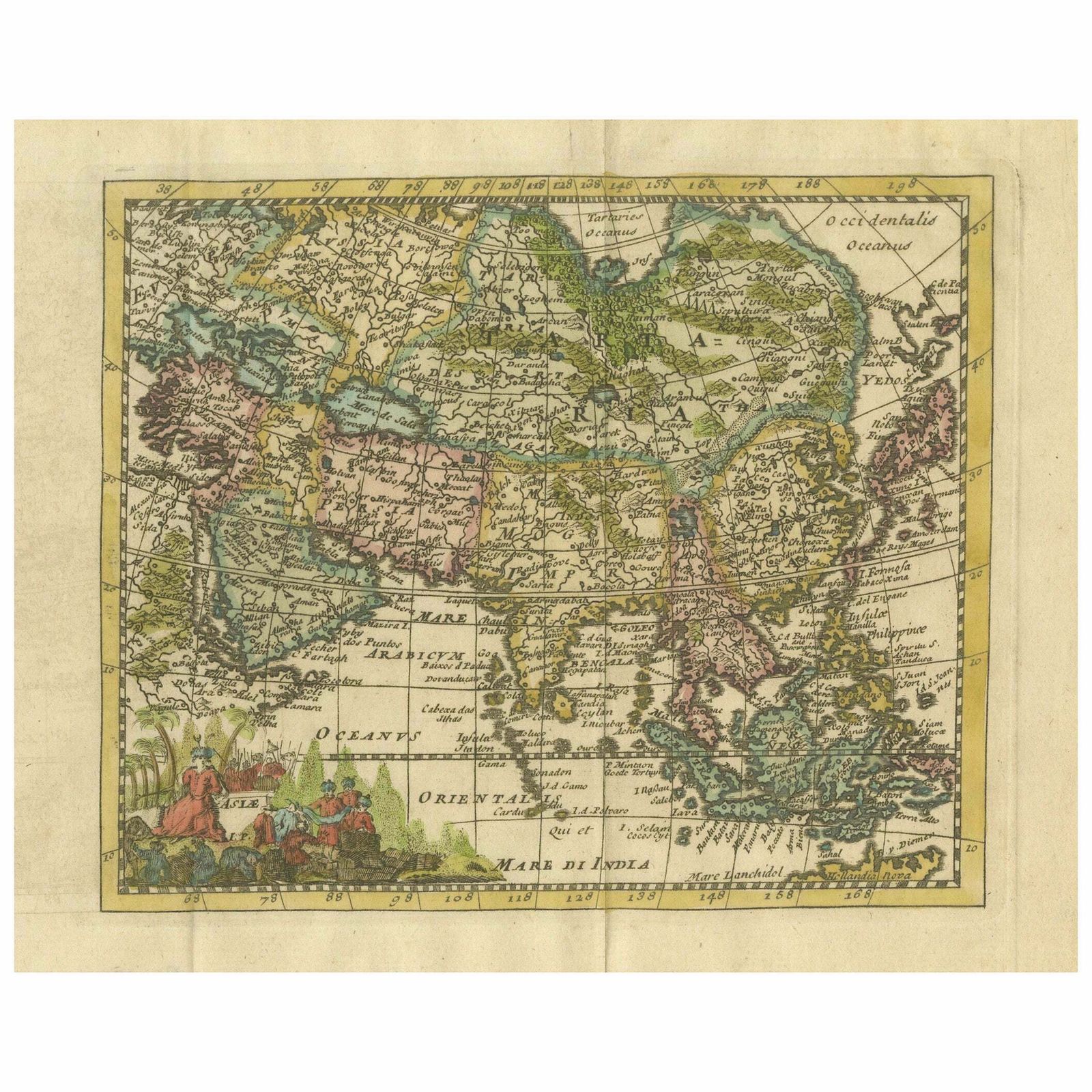 Cartographic Elegance: The Art And Science Of 17th Century Asian Maps, Ca.1681