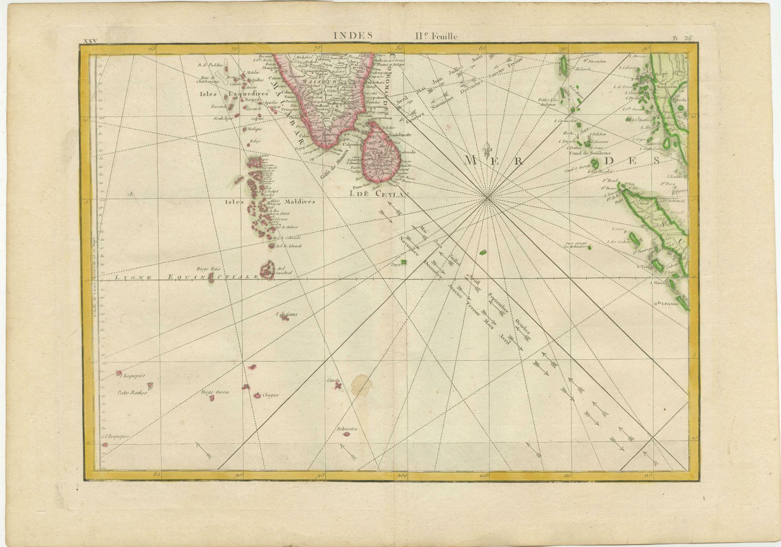 Charting The Course Of Empire: Bonne's 1770 Masterpiece Maps Of The Indian Ocean photo for sale