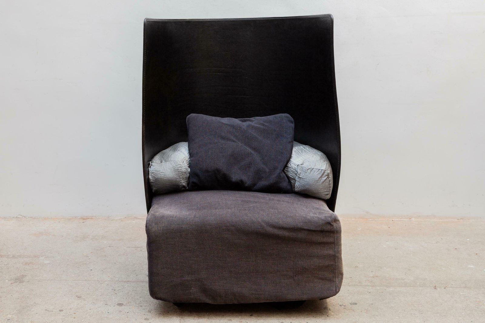 High Back Lounge Chair By De Pas, D'urbino And Lomazzi For Zanotta Model "Campo" photo for sale