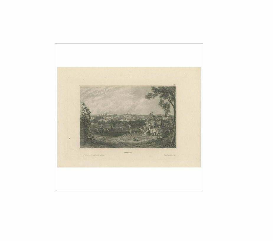 Antique Print Of Madrid (C.1840) photo Art