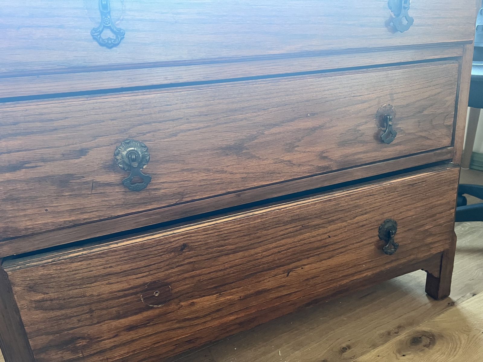19th Century Oak Chest Of Drawers photo for sale