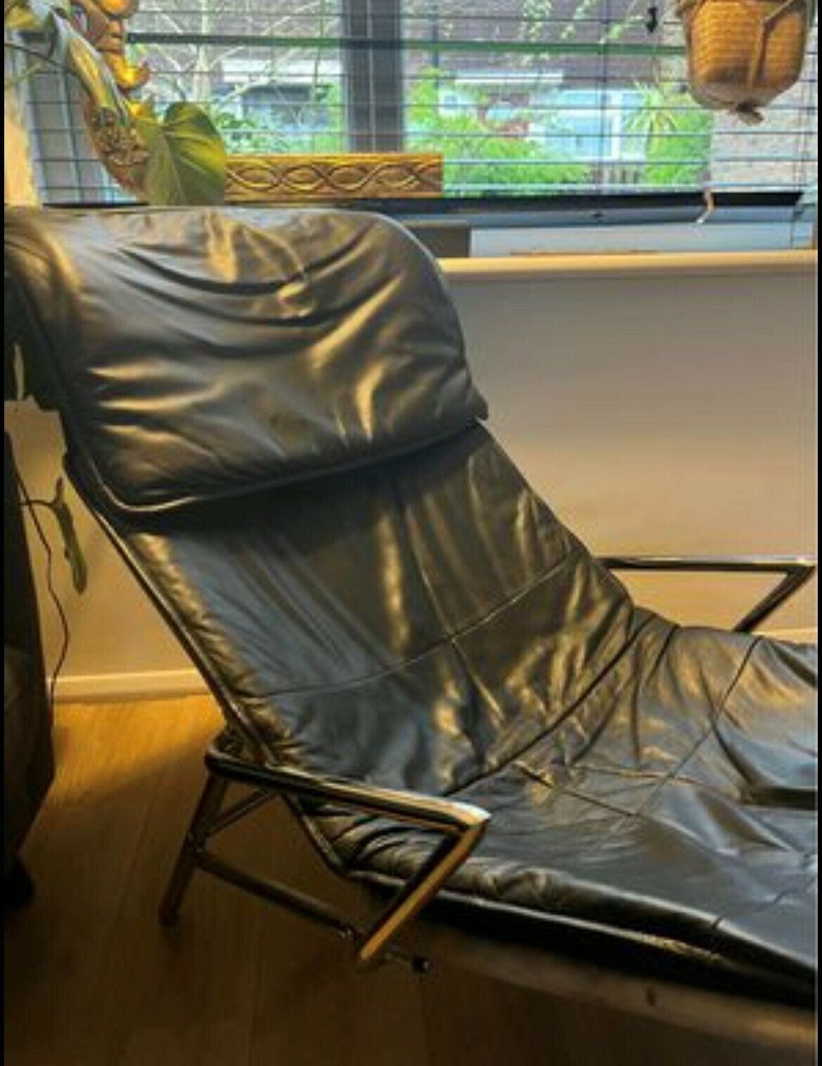Vintage Late Mid Century Kebe A/S Hornslet Danish Leather Chaise Lounge Chair photo furniture