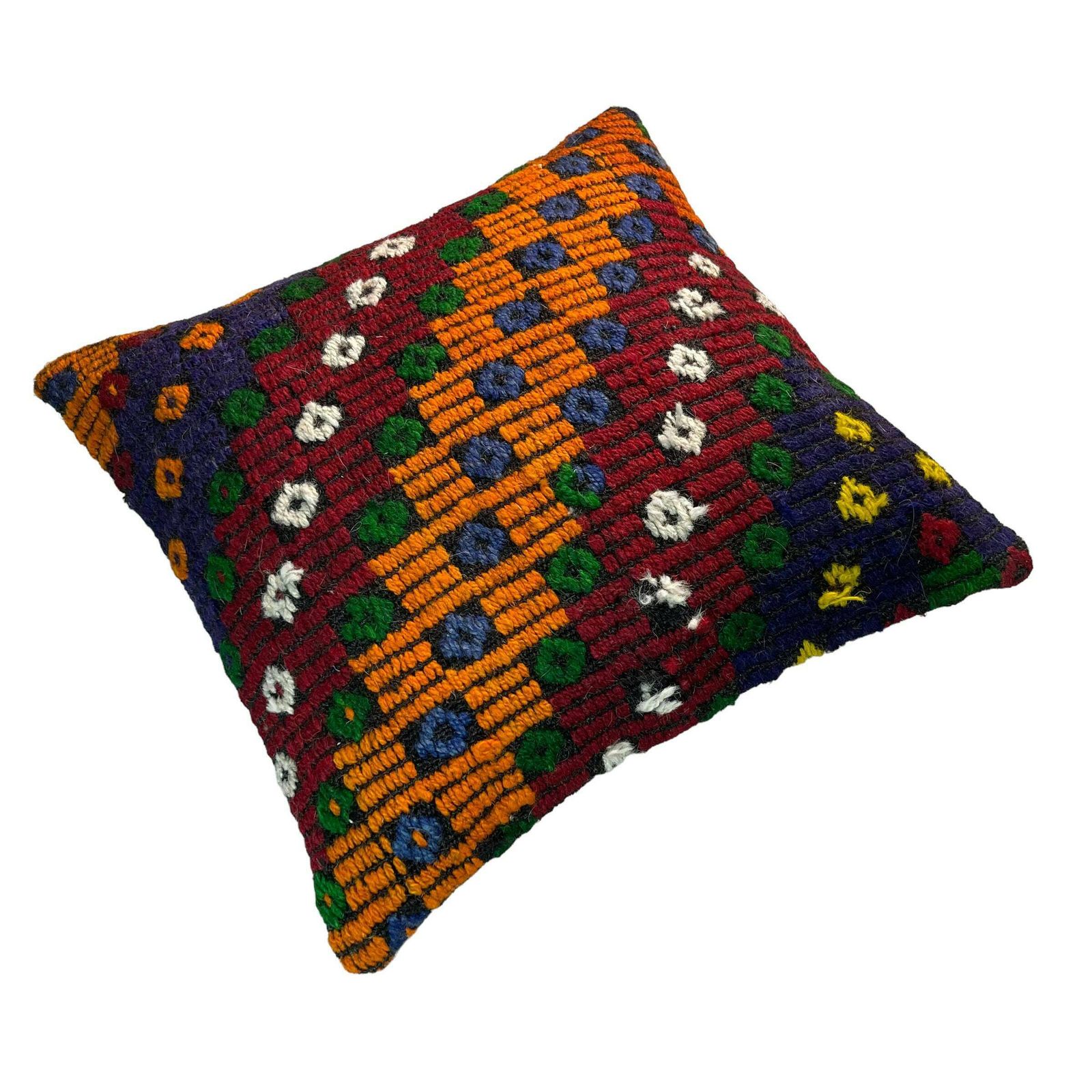 Ethnic Kilim Pillow, 18x18 Pillow Cover, Bohemian Kilim Pillow, Handwoven Kilim Pillow, Sofa Throw Pillow, Meditation Kilim Cover photo furniture