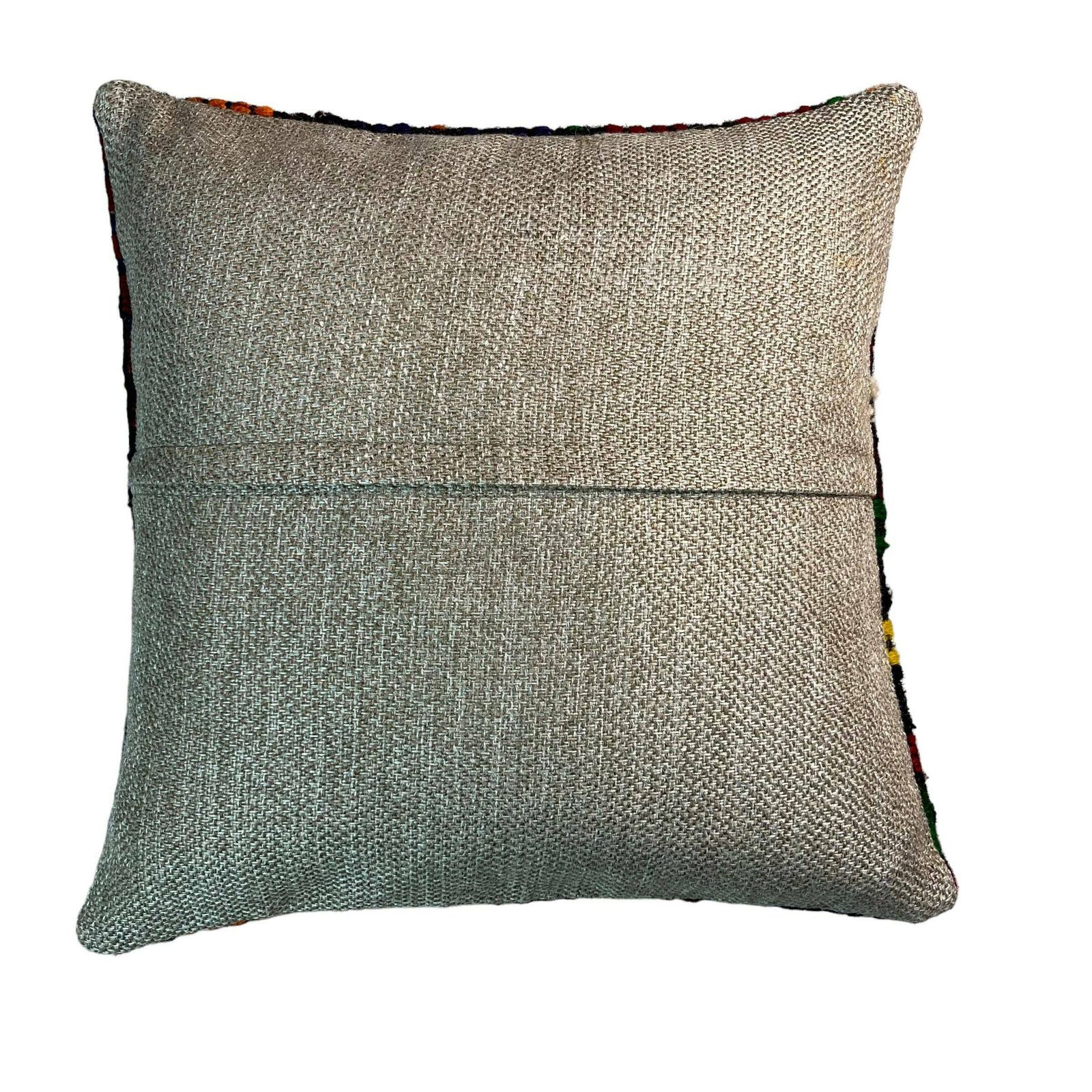 Ethnic Kilim Pillow, 18x18 Pillow Cover, Bohemian Kilim Pillow, Handwoven Kilim Pillow, Sofa Throw Pillow, Meditation Kilim Cover photo 60.0