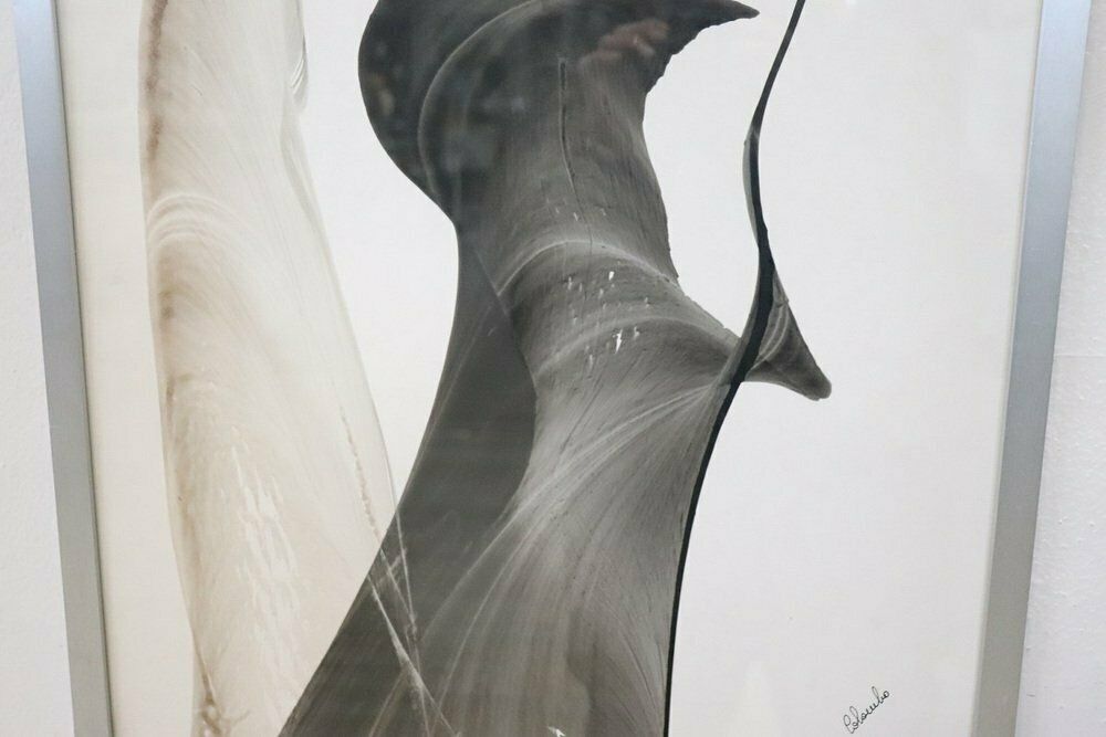 photo furniture Stefano Colombo, Abstract Compositions, 1970s, Tempera On Paper, With Frame, Set Of 2