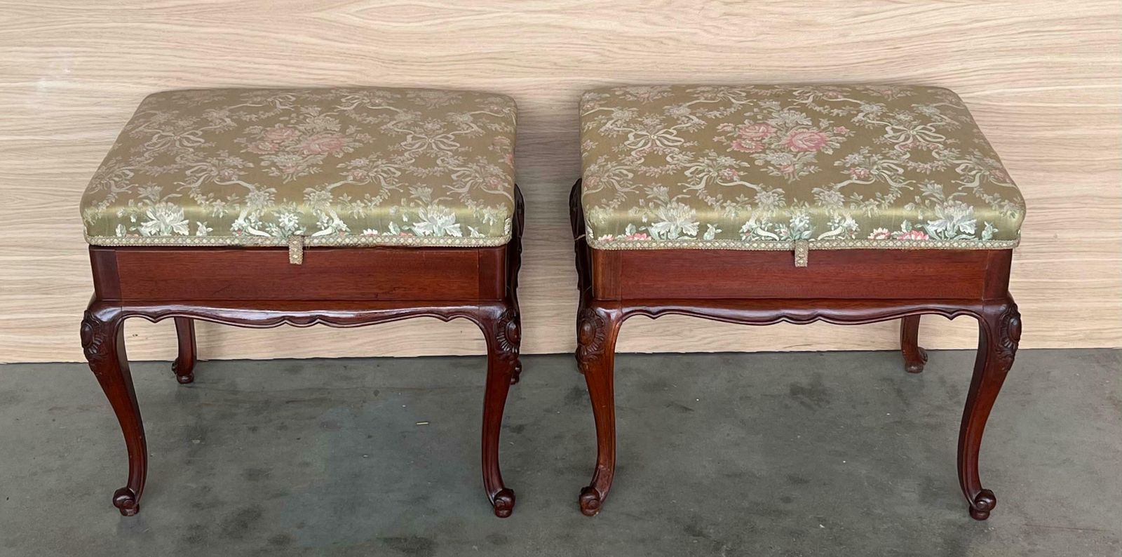 Pair Of 20th Century Spanish Folding Up Footstools photo 2258.0