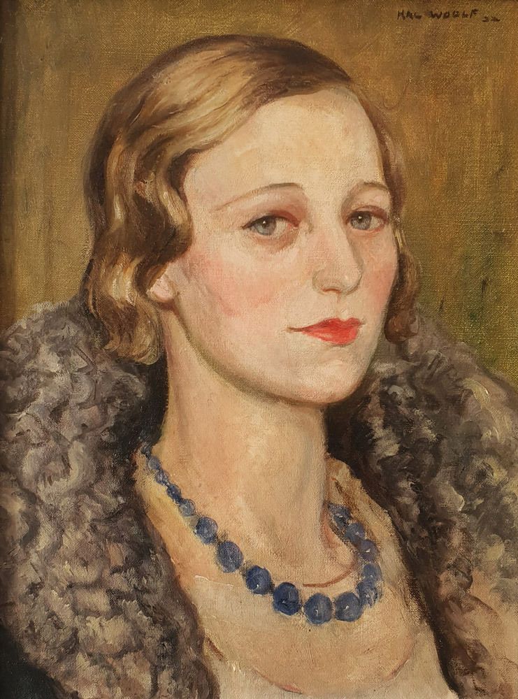 Hal Woolf (1902 1964)  Portrait Of Henrietta Joan Stead