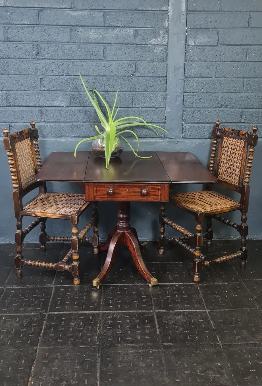 A 19th Century George III Mahogany Drop Leaf Pembroke Table