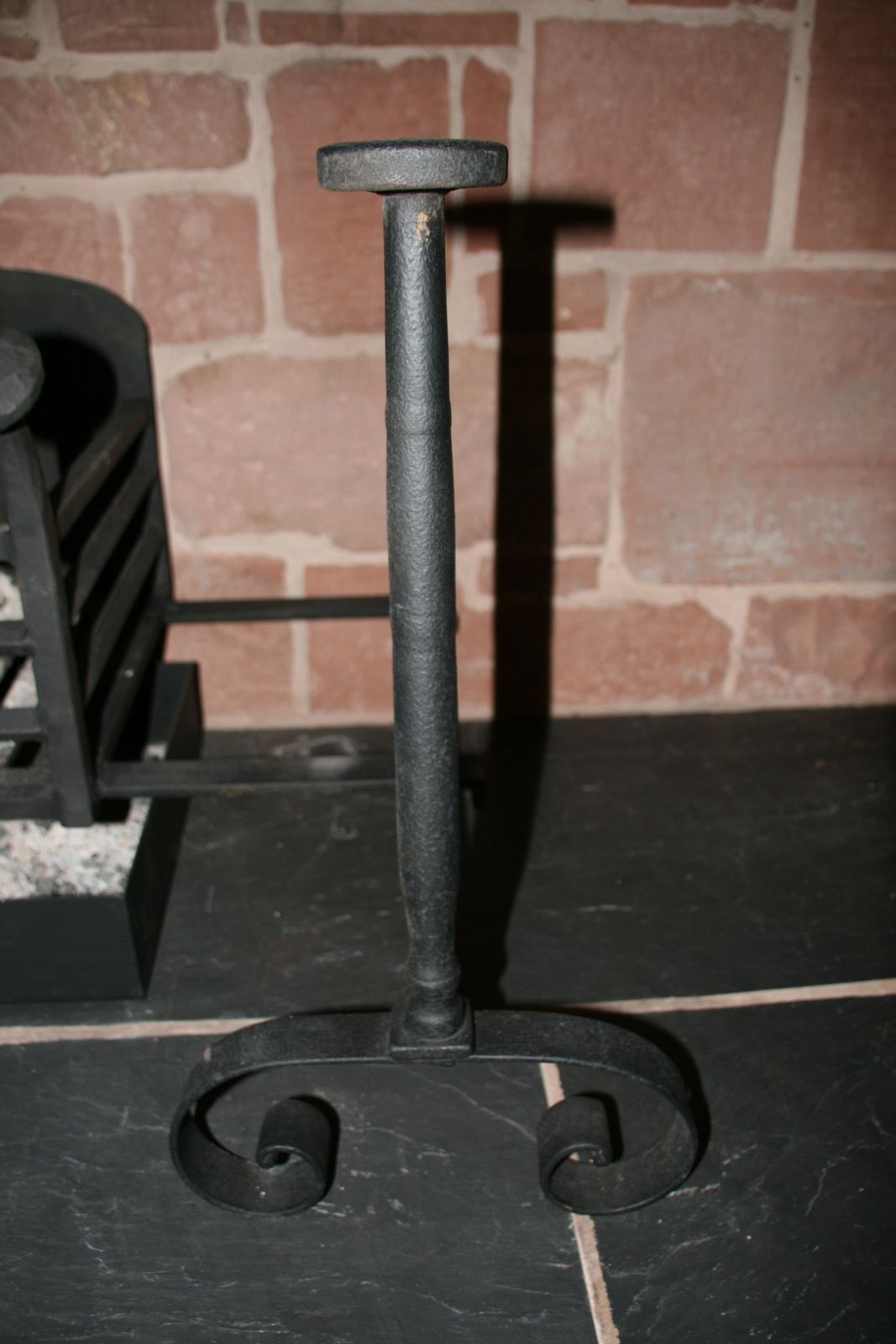 Traditional Blacksmith Made Fire Grate & Dogs. photo for sale