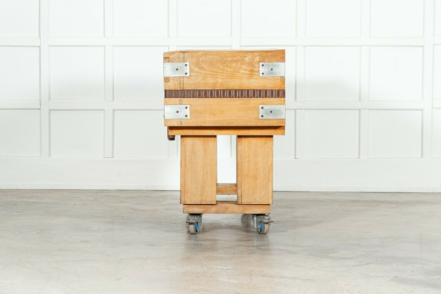 French Maple Butchers Block Counter Table photo vinterior