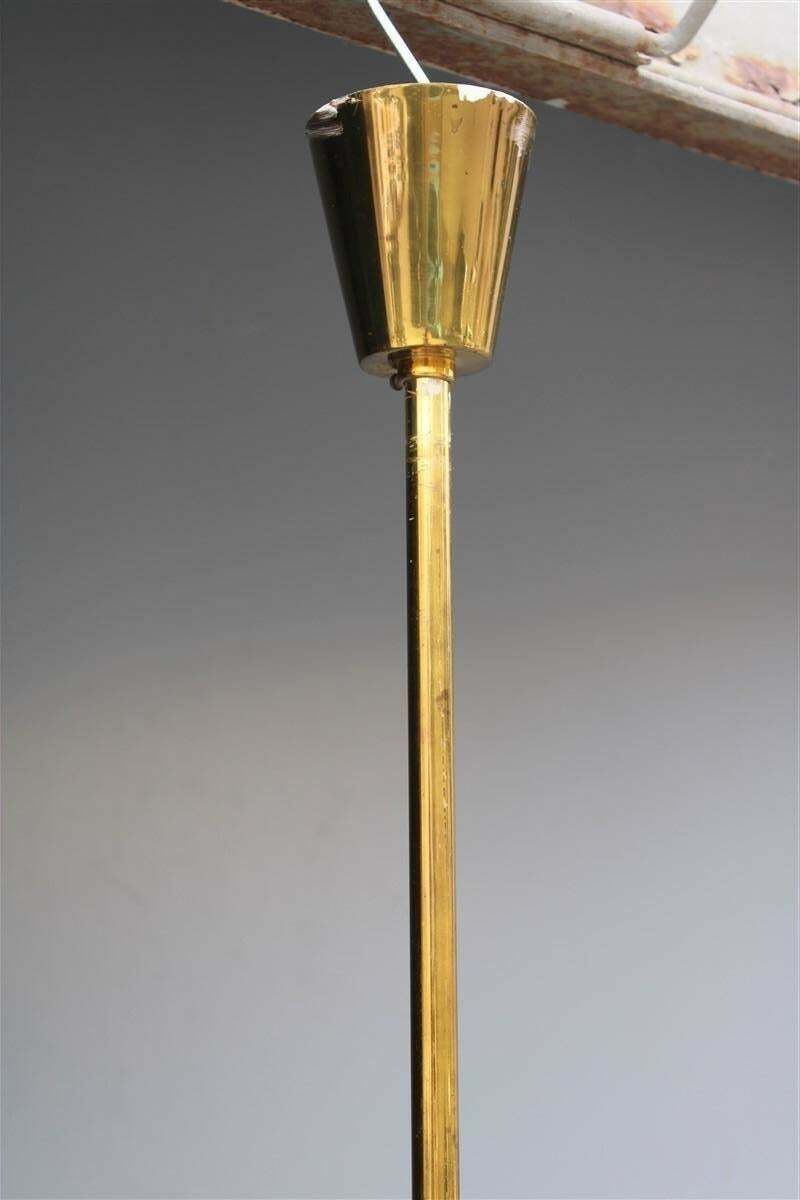 Mid Century Lantern Seguso Ceiling Lamp, Murano Glass And Brass, 1940s photo 3335.0