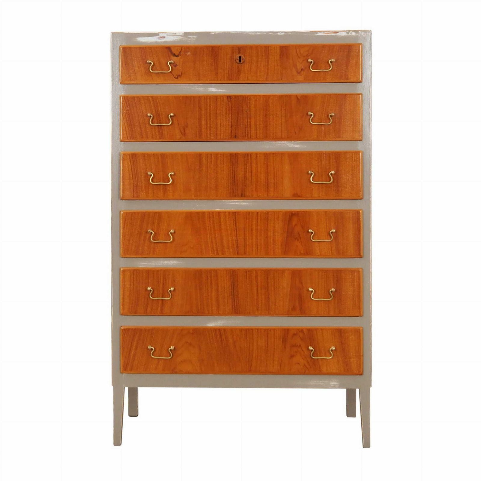Walnut Chest Of Drawers, Danish Design, 1960s, Production: Denmark
