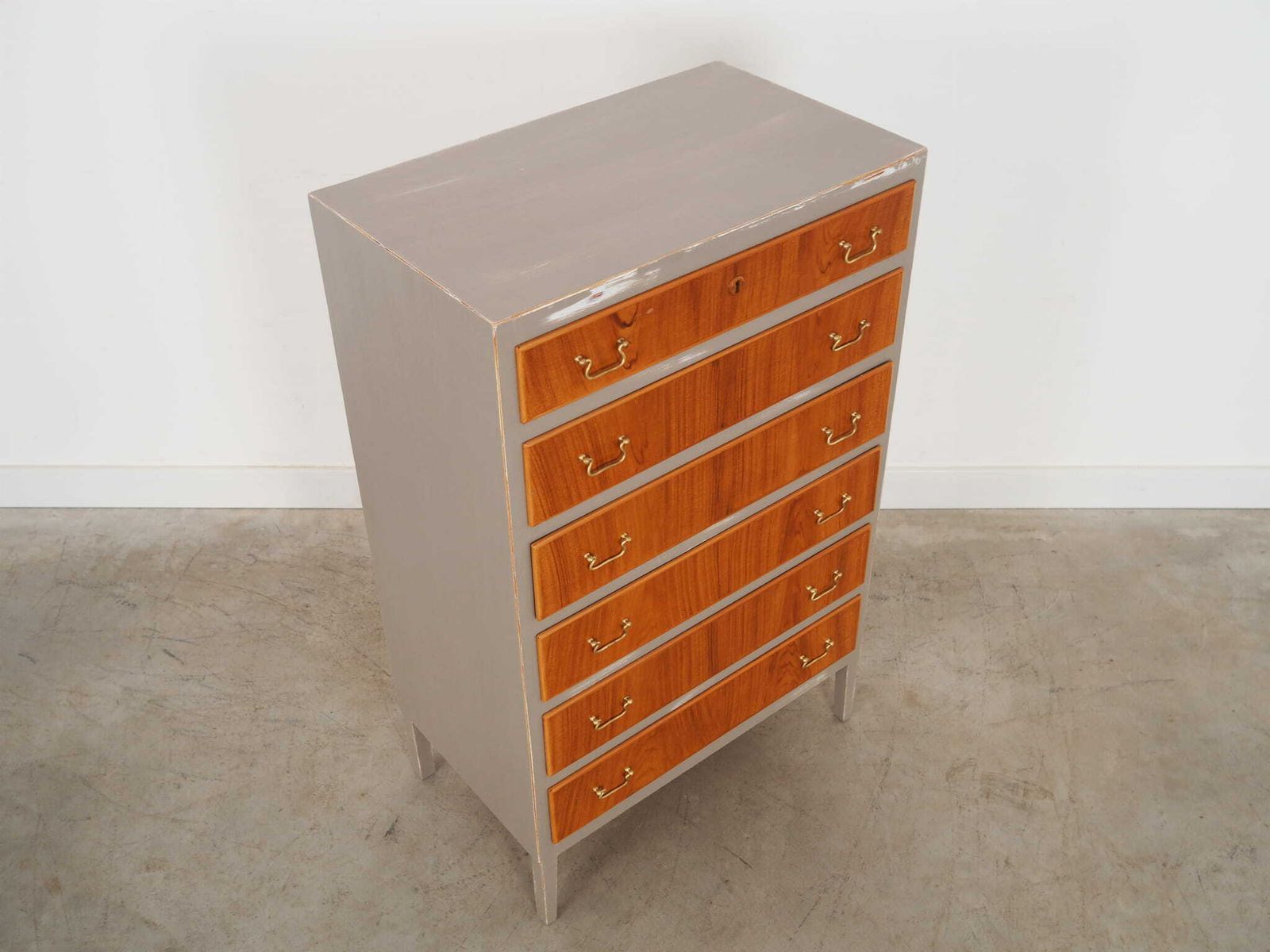 Walnootfineer Ladekast, Deens Design, Ca. Jaren 1960, Productie: Denemarken photo vinterior