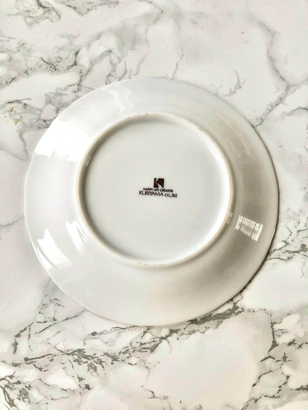 photo furniture Kuriyama Japon   Nice Set Consisting Of A Glass Cup And A Porcelain Saucer With Blue Flowers