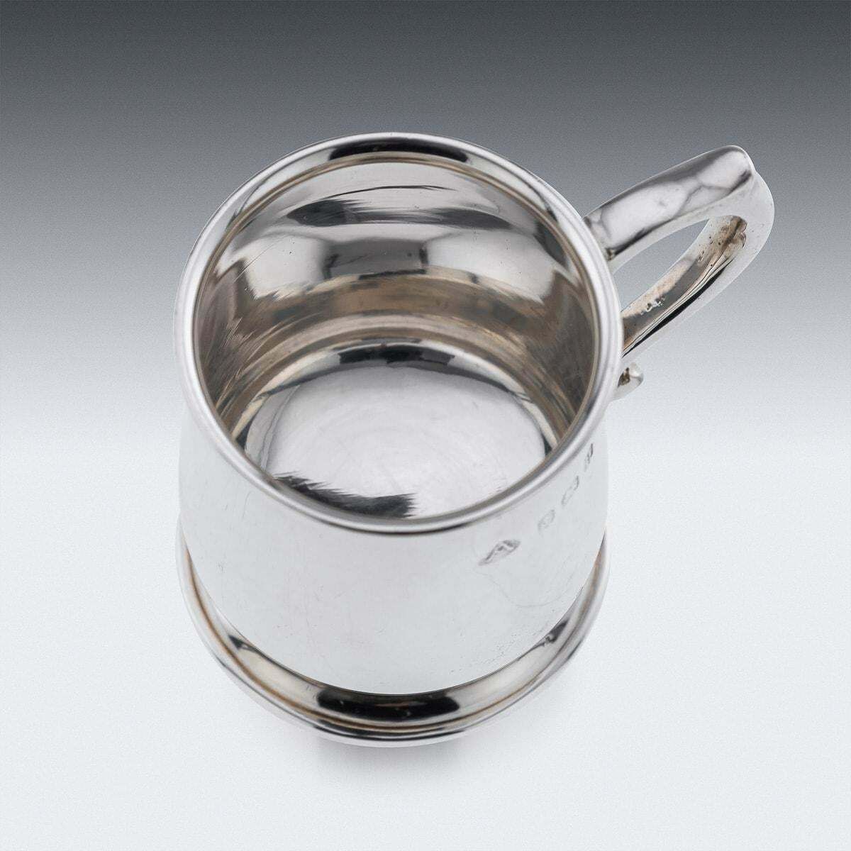 1595.0 20th Century Set Of Six Solid Silver 'Tankard' Shot Cups, Adie Bros C.1926 photo