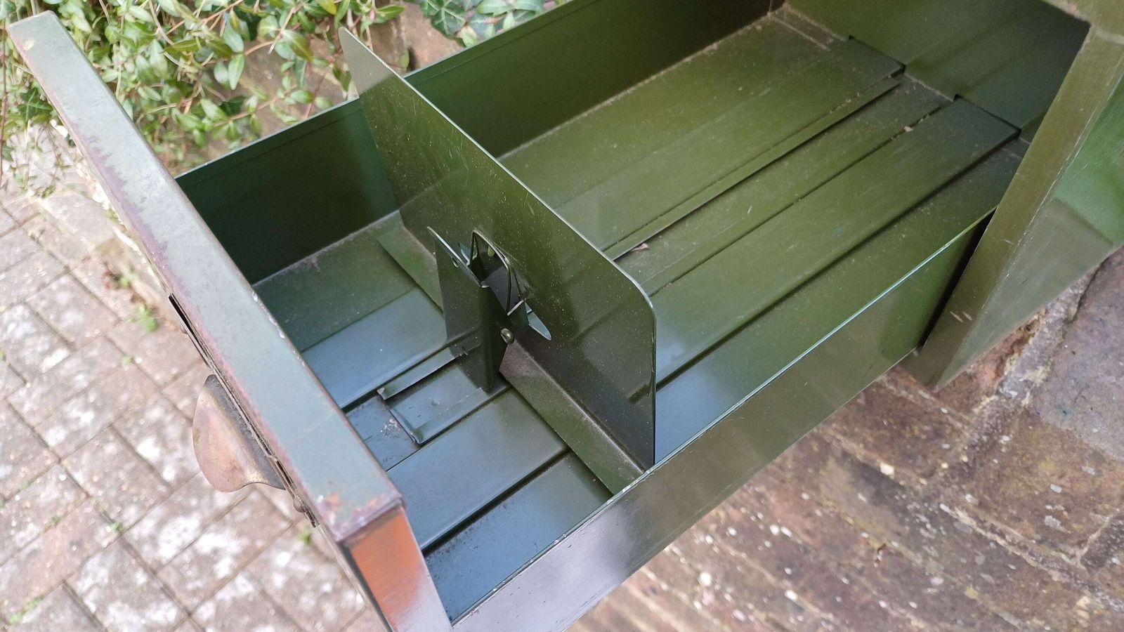 Vintage Retro Industrial Metal Filing Drawer Desk Storage photo buy
